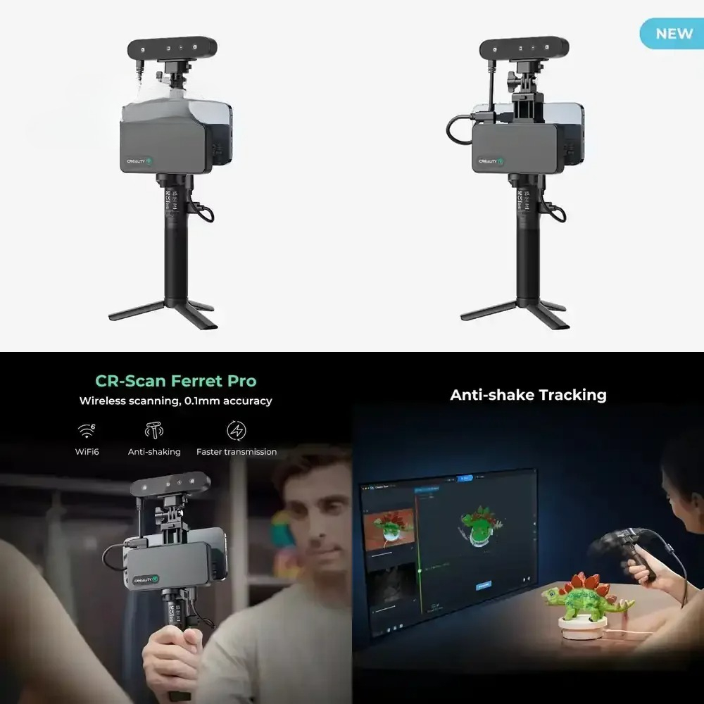 Handheld 3D Scanner High Precision - Pemindai 3D Profesional untuk peralatan pemindaian