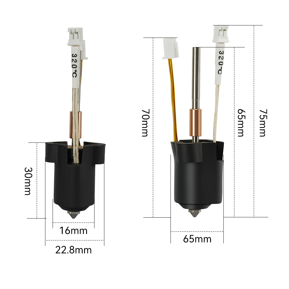 Kit Hotend Creality K1/K1C/K1  - High Flow Ceramic Hotend ulasan dan harga