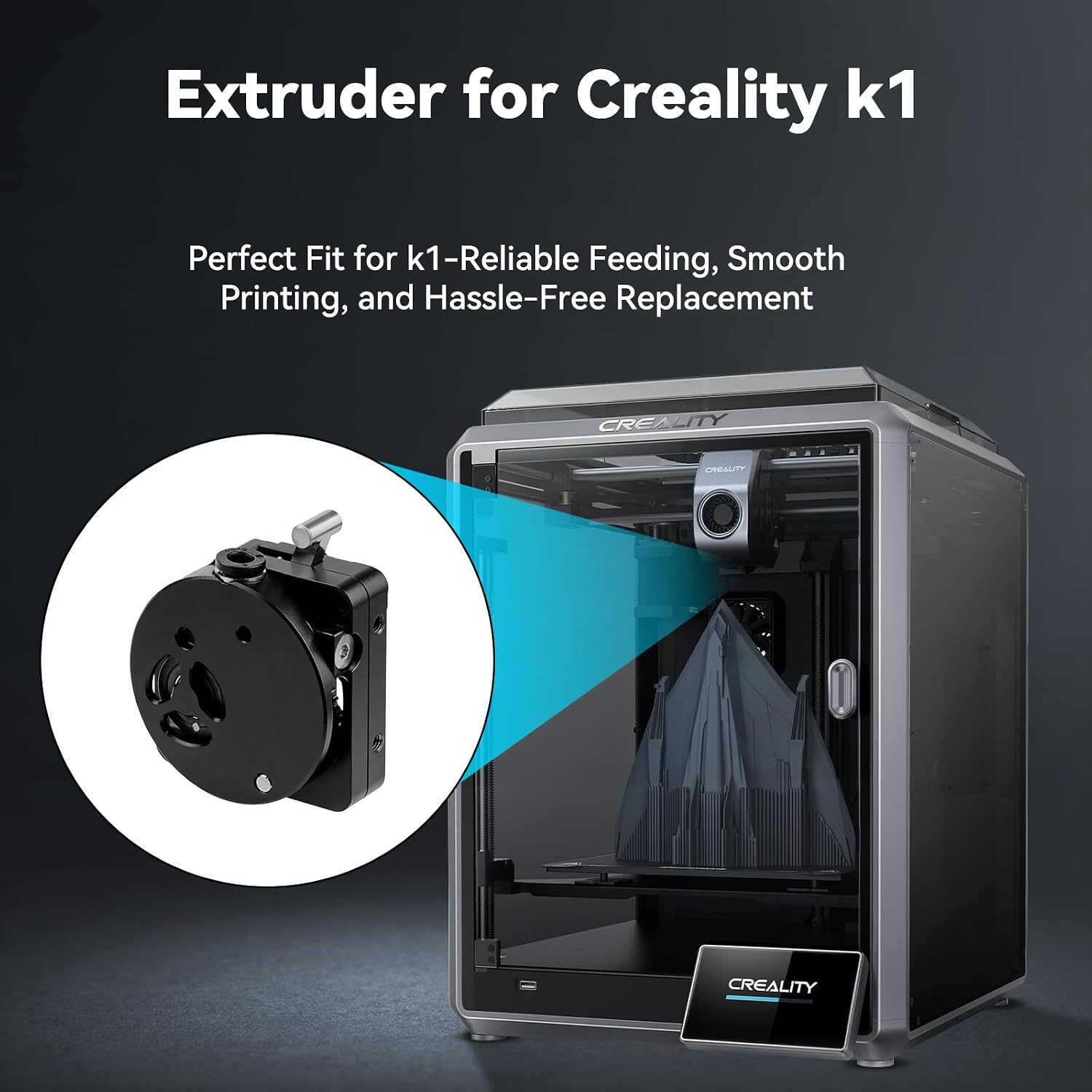 Ekstruder K1/K1 Max/K1C/K1 SE, - Direct Drive Dual Gear Extruder High Speed ulasan dan harga