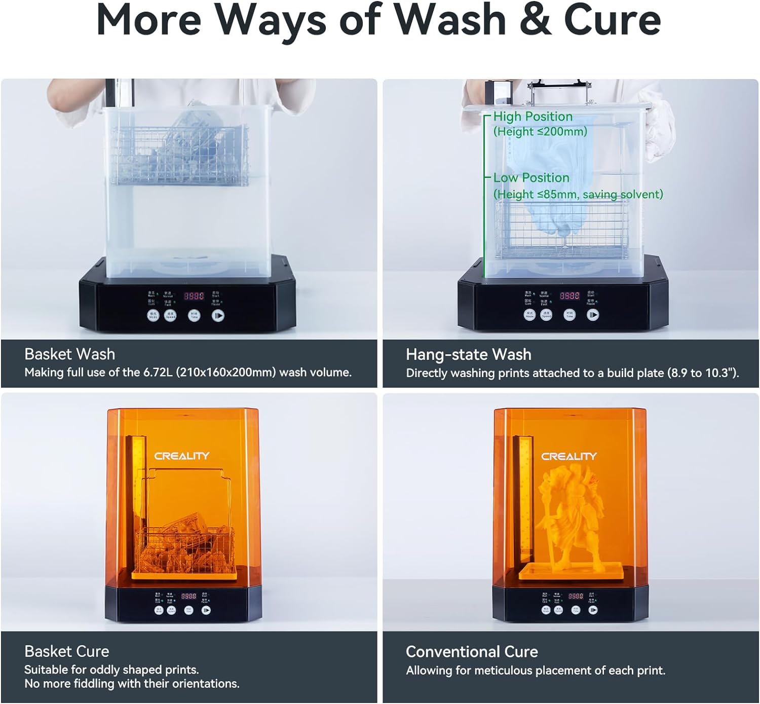 CREALITY UW-03 Mesin Pencuci d - Large Resin Wash And Cure Station ulasan dan harga