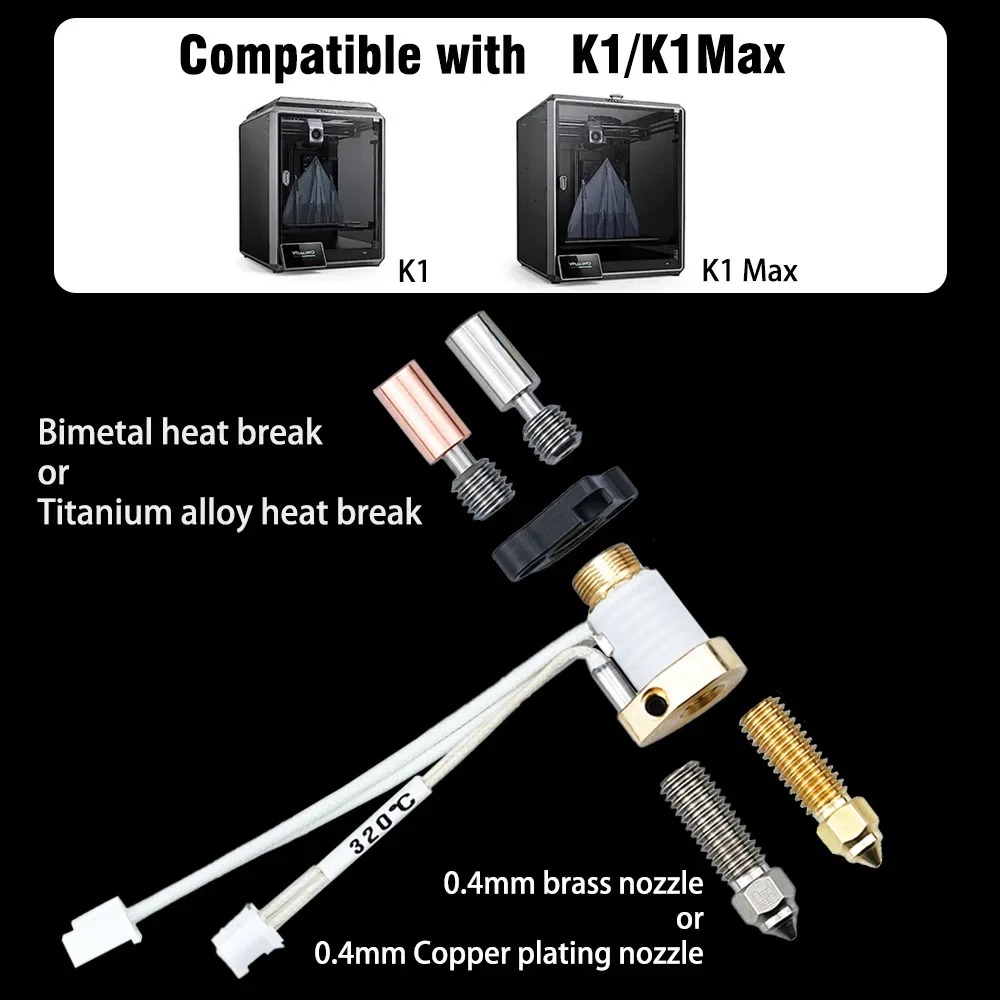 Upgrade Creality K1 keramik bl - High Flow Ceramic Hotend ulasan dan harga
