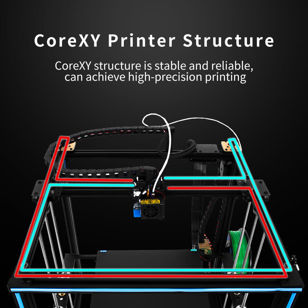 Tronxy X5SA impresora pencetak - Corexy 3D Printer Kit ulasan dan harga